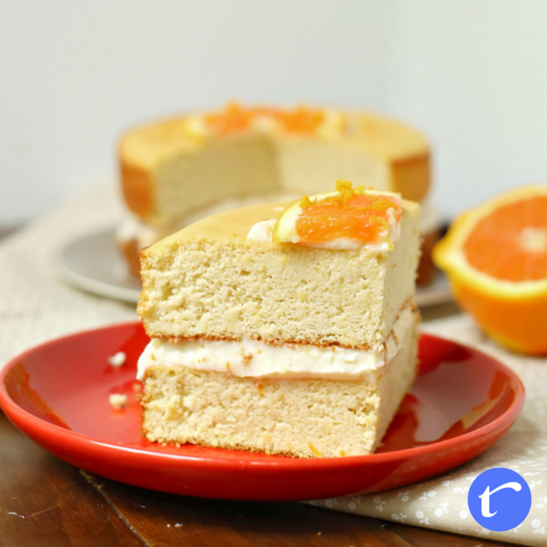Whole Orange Flourless Cake (Without Boiling or Peeling)