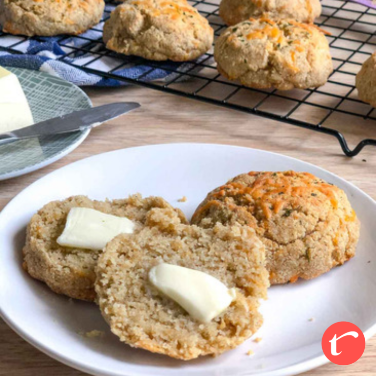 Easy Keto Cheddar Biscuits Recipe (Cheese Scones)