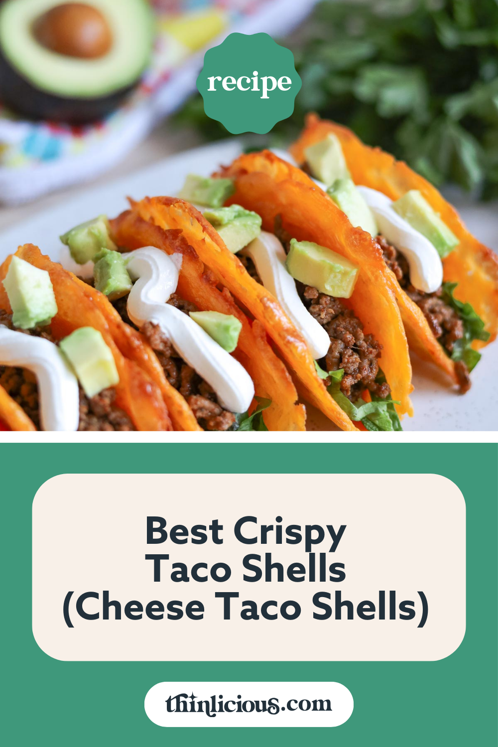 Best Crispy Keto Taco Shells (Cheese Taco Shells) - Thinlicious