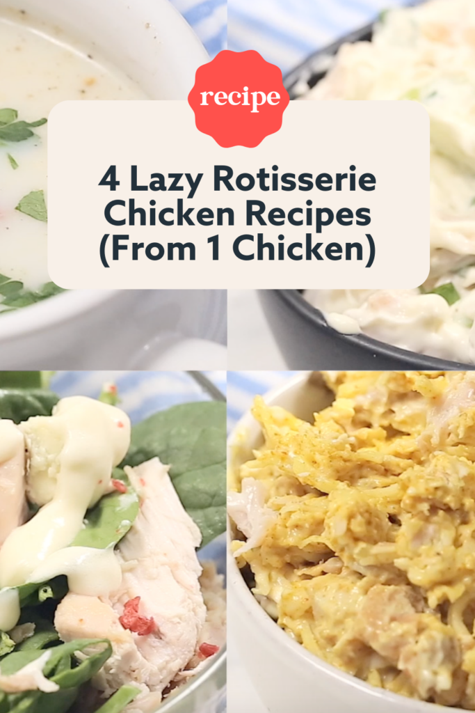 🐔 4 Lazy Keto Rotisserie Chicken Recipes (From 1 Chicken)