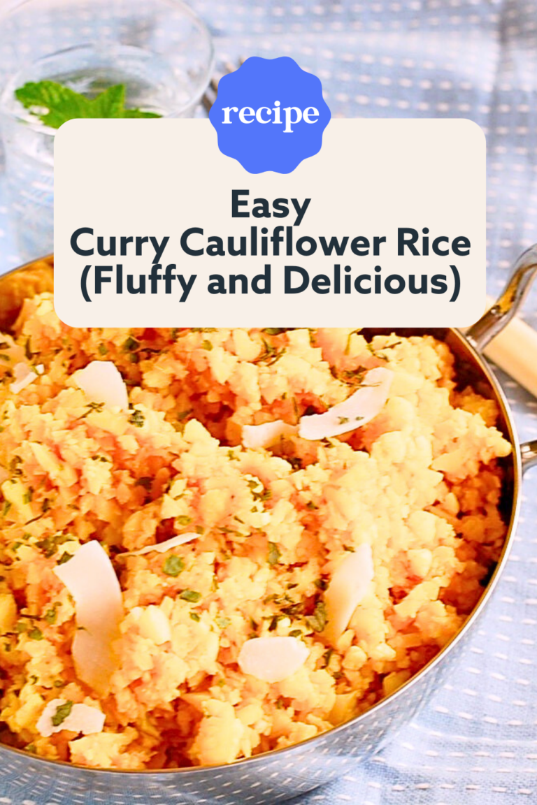 Easy Curry Cauliflower Rice (Fluffy And Delicious) - no mess method