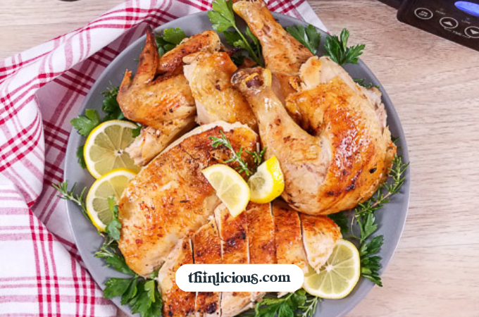 How to Cook a Whole Chicken in a Slow Cooker (+ Bone Broth)